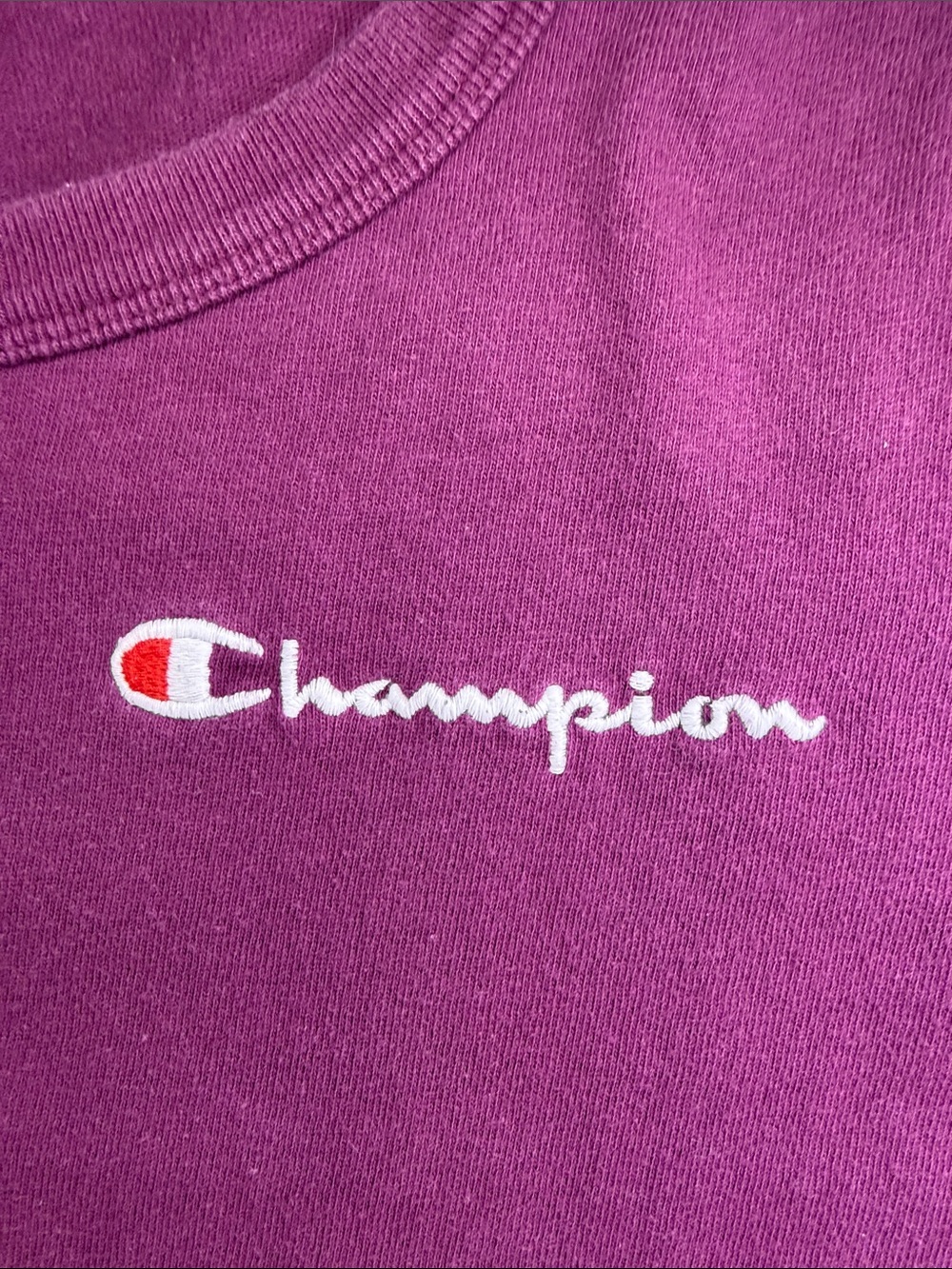 Champion Heritage Athletic Cropped boxy Tee 100%Cotton Size S embroidered logo - Picture 3 of 9